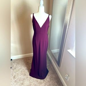 Lulus burgundy thick strap dress